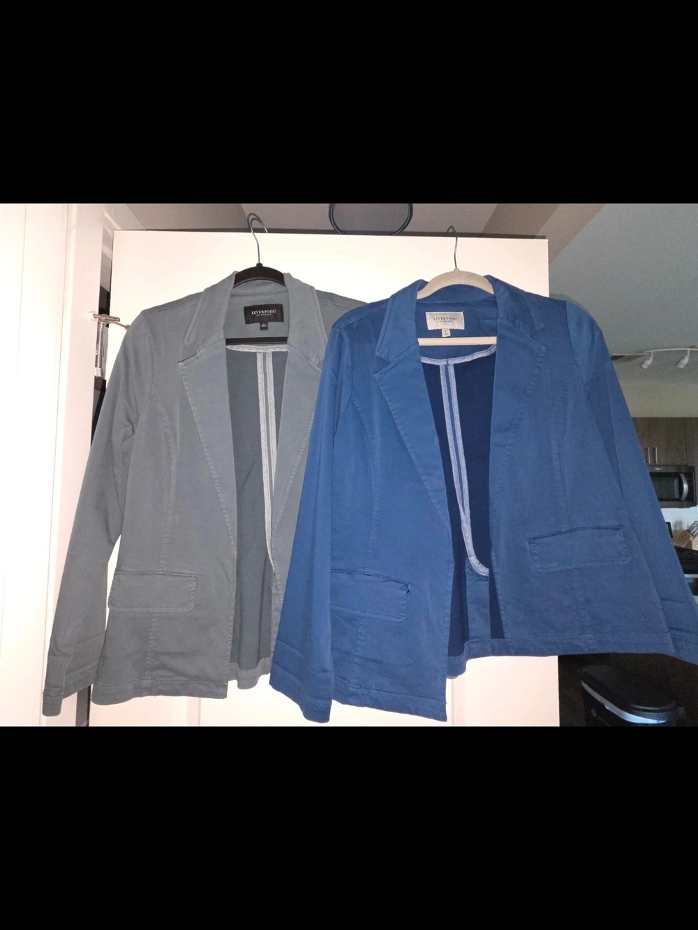 Liverpool Los Angeles Navy & Gray Blazers Size S
